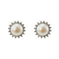 925 Silver Freshwater Pearl Stud Earrings